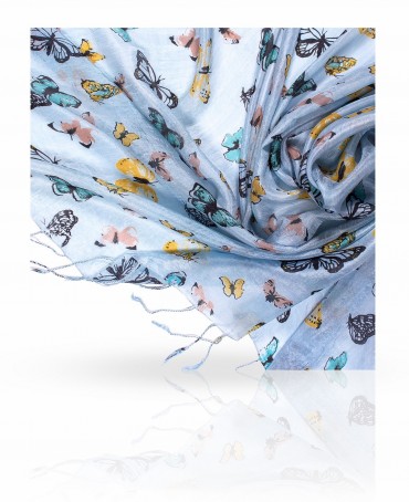 Палантин Женский S-BUTTERFLY/BLUE